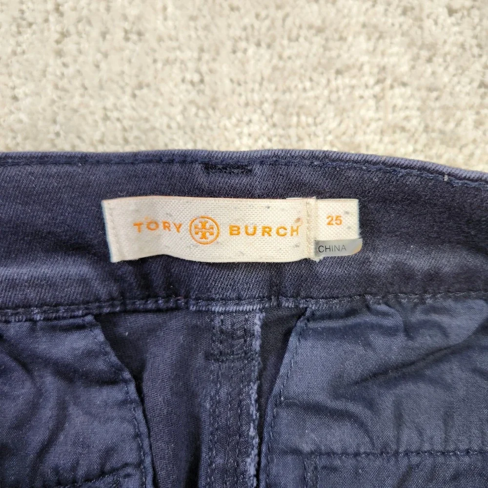Tory Burch Pants‎ Women 25 Riding Breeches Equestrian Blue Stretch Horse Back